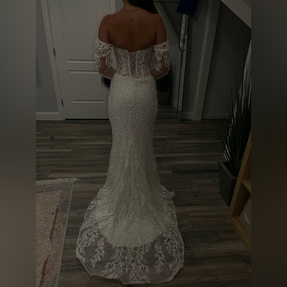 Beaded Wedding Dress - Picture 3 of 5